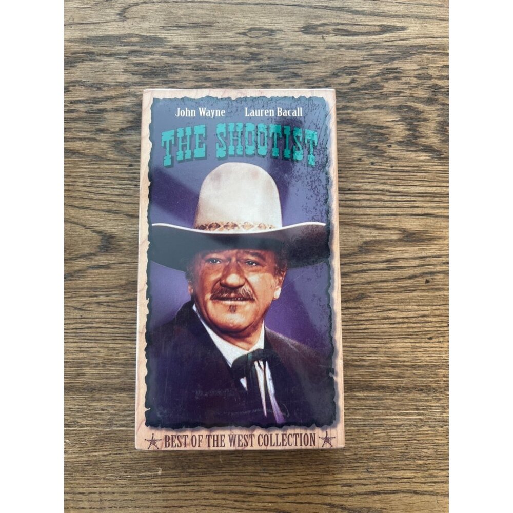 The Shootist 1976 VHS Western John Wayne Lauren Bacall Vintage New Sealed